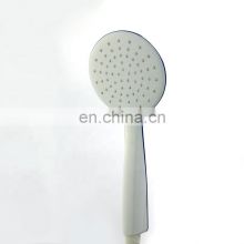wholesale bathroom chrome abs plastic high pressure rainfall hand held power spray shower head water saving white