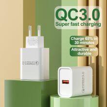High Quality Quick Charge 18W USB Charger Fast Charging USB Wall Cell Phone Charger thumbnail-5