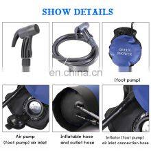 PVC Pressure Shower Bag With Foot Pump Lightweight Inflatable Shower Pressure Shower Water Bag For Outdoors Camping Bathing thumbnail-5