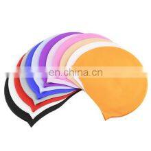 Factory Wholesale Custom Waterproof Long Hair Silicone Swim Cap Silicone Swimming Caps for Women thumbnail-1
