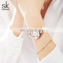 SHENGKE Young Female Watch Simpliest Design Dial WatchesThree Pins Quartz Watch For Women K0117L thumbnail-2