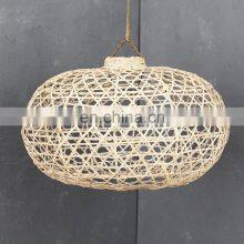 Handwoven Bamboo Short Light Shade Bamboo Pendant Light, Lampshade Ceiling Light Decor Wholesale thumbnail-3