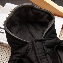 Small Dog Reflective Jacket/ Black Small Dog Warm Clothes/ thumbnail-2