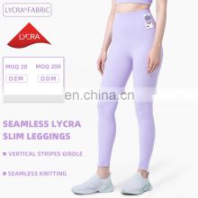 Hot Sale High Waist Yoga Leggings Breathable Compression Gym Pants For Women LOLOLULU