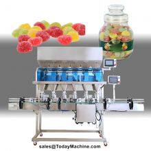 Automatic Weighing Walnut Almond Cashew Peanut Nuts Green Bean Granule Particle Jar Bottle Filling Machine