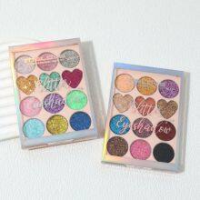 Hot Sale 12 Color Glitter Eyeshadow Custom High Pigmented Chunky Glitter Eyeshadow La Sombra De Ojos thumbnail-2