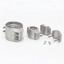 Safety Clamps Din2817 Stainless Steel 304 Safety Pipe Clamps Double Bolt Wide Clamps Hose Clamps High-pressure Hose Clamps thumbnail-2