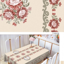 Fannel Back of Flower Oil Tablecloth Waterproof, Oil-proof, Easy to Clean, Perfect for Home Dining Tablecloth thumbnail-2