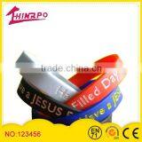 Custom Logo Silicone Wrist Bands Rubber Bracelet Printing Debossed Embossed thumbnail-1