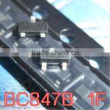 BC847B BC847 1FW Triode NPNThe Transistor 0.1A 45V SOT-23