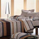 Pigment Print Geometry Strip Bedding Cotton Duvet Cover Bed Set thumbnail-1