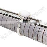 Pearl Gemstone Rings Jewellery,925 Sterling Silver Wholesale Rings Jewelry thumbnail-1