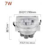 Super Brightness Energy Saving Ceiling Downlighting White/warm White Office/cabinet Good Price New Style Led Downlight 7W 6W 3W