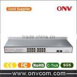16 Port Gigabit PoE Switch With 48V Output IEEE802.3af