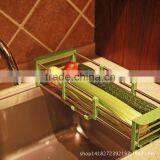 Bonunion Stainless Steel Draining Rack Draining Dish Rack Adjustable Kitchen Drawer Basket thumbnail-2