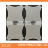 Black flower tile cement flooring carpet thick 200x200mm cement tile chinese manufacturers cement body tile