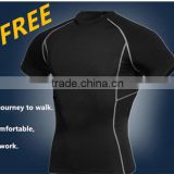 2015 New Men Sport Tight Fitness Shirt Bodybuilding Basketball Quick-dry Leisure Sport Elastic Short Sleeve S-XXL Hot Sell 1008