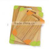 Non - Slip Chopping Block,Healthy 3-piece Bamboo Cutting Board Bamboo Cutting Boards Bamboo Chopping Blocks thumbnail-1