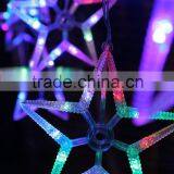 Xmas 60LED for 6pieces Star Curtain Light