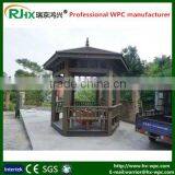 Garden Pavilion Gazebo With Customized Size Made of Wood Plastic Composite Decking Material