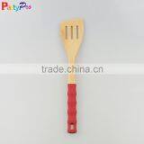 2016 Hot Sale Bamboo Kitchen Utensils With Silicone Handles thumbnail-1