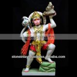 Marble Hanuman Statue Handcrafted Lord Hanuman Idol