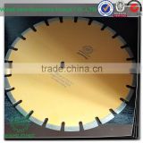 diamond segmented circular saw blade in table saw for stone slab and plate cutting
