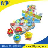 Funny vehicle toy cartoon freewheel ABS rattle toy
