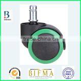 BL 50mm Smal Black& Green Durable Mute Swivel Outdoor Rubber Office Chair Caster thumbnail-4