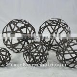 Garden ornament metal spheres
