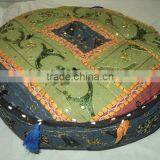 Cotton Patchwork Cushion Covers Puffs Ottoman-12