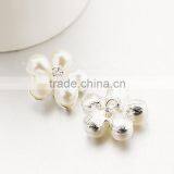 Pearl And Rhinestone Buttons,Matel Button for Fashion Dress