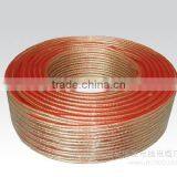 2 Core Speaker Cable Supplier, Transparent Flexible Speaker Cable for Power Amplifier, VCD, DVD, VCR thumbnail-4