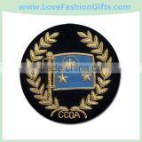 Embroidered Round Bullion Flag Badge/Patches