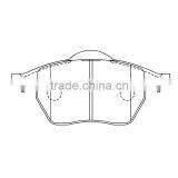 D915-7796 FDB1765 Brake Pads for VW Magotan EOS Passat Auto Car Brake Pads Supplier for AUDI A3 A6L thumbnail-2