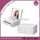 Fancy Mannequin Wooden Jewelry Drawer Box & White Jewellery Case Dividers For Accessories