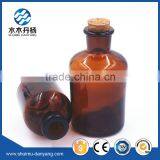 125ml Amber Narroe Mouth Glass Reagent Bottle for Laboratory With Cork thumbnail-5