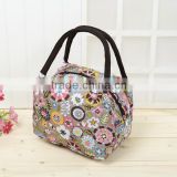 High Quality Pattern Canvas Mini Lunch Bag For Office