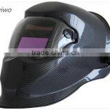 Black Fine Lines Solar Power Auto Darken Welding Helmet Custom Welding Helmet thumbnail-1