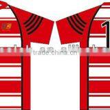Fashion Design Sublimation Printed Red Rugby Jerseys With Coolmax New Model thumbnail-1