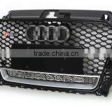 FASHION DESIGN Black Color Front Grille for A3 Upgrade to RS3 Style, RS3 Style Front Grille for A3 thumbnail-3