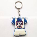 Number Letter Printing Metal Funny PVC Key Ring Wholesale Rubber Key Chain