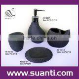 black modern polystone bathroom accessory set china