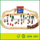 60pcs Wooden Railway Set thumbnail-1
