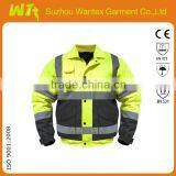 Cheap Wholesale Softshell Safety Jacket With Reflective Stripe For Worker Wear