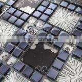 SMP26 Small and Big Square Mosaic Crystal Glass Mosaic Tiles Interior Wall Decoration Mosaic thumbnail-3