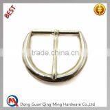 Custom Large Metal Half Center Bar Buckle With Tongue For Belt