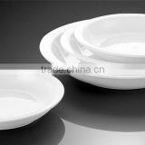 7 Inch Round White Color Graceful Design Porcelain Plates Dishes For Hotel And Restaurant thumbnail-6