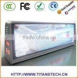 New Technology Transparent Screen Taxi Top LED Display,LED Taxi Roof Signs,Rental LED Display