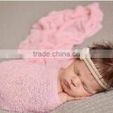 Baby Newborn Wraps Baby Photography Props Soft Fabric for Baby Sleeping thumbnail-3